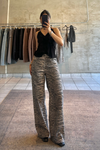 Zebra-Print Jeans