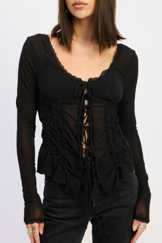 Night Out Mesh Top