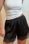 Satin Lace Shorts