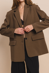 Danna Boyfriend Blazer (Café)
