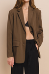 Danna Boyfriend Blazer (Café)