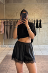 Satin Lace Shorts