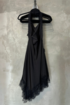Gigi Satin Open-Back Dress