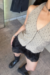Polka Dot Halter Vest Top