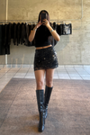 Roxy Sequin Lace Mini Skirt